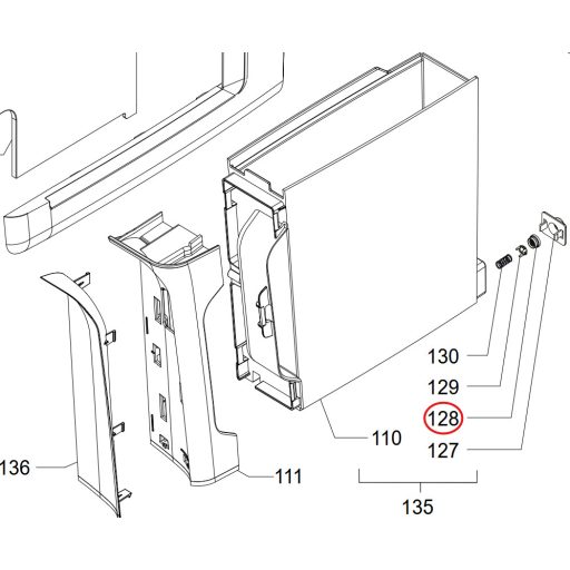Philips automata eszpresszó kávéfőzőhöz víztartály szelepéhez tömítő