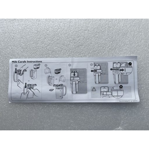 Philips Saeco PicoBaristo automata eszpresszó kávéfőzőhöz tejtartály