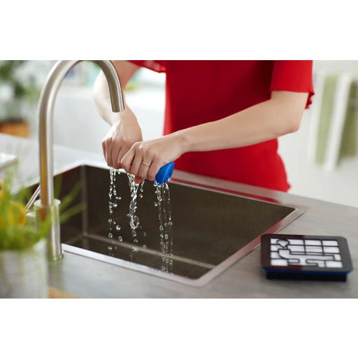 Philips PowerPro Compact porszívóhoz portartály szivacsszűrő/filter - 13x13cm