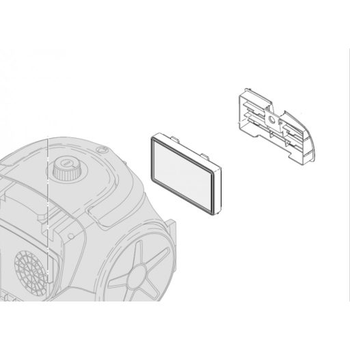 Philips HEPA filter - EPA 10 mosható kimeneti filter - 432200494491