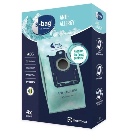 Philips-Electrolux SBAG szintetikus porzsák - 4 darab zsák - FC8022 - E206S - Antiallergén