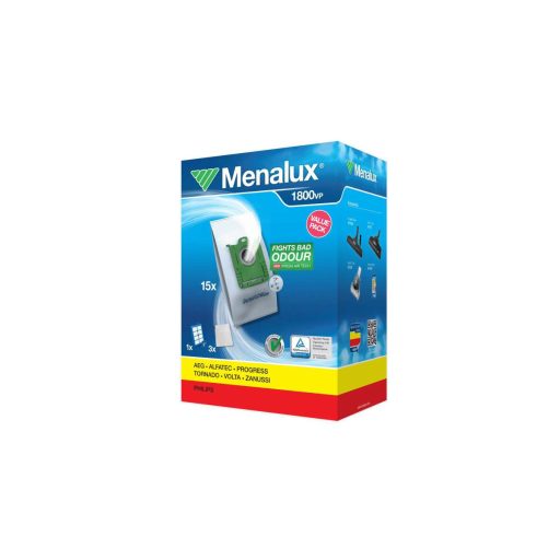 Menalux 1800VP S-BAG porszívóhoz mikroszálas porzsák - 15 darab zsák + HEPA szűrő + 3 darab motorfilter - Utángyártott