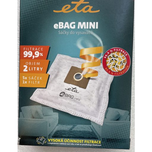 ETA IZ-Y19GYS.1F-MINI eBAG porzsák - 5 darab zsák + 1 filter