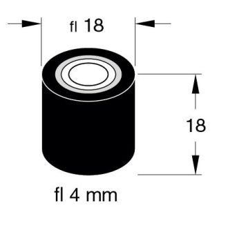 Nyomógörgő - 18.0/18.0/4.0