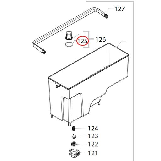 Philips automata eszpresszó kávéfőzőhöz víztartály szűrőhöz O-gyűrű tömítés - 19x1mm