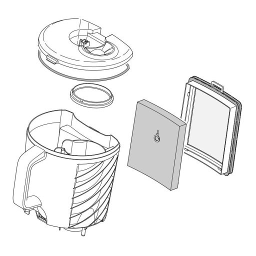 Philips PowerPro porzsák nélküli porszívóhoz bemeneti szűrő - Utángyártott