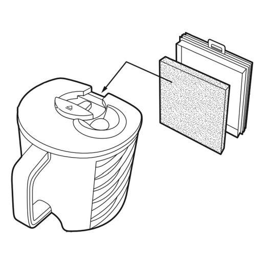 Philips PowerPro porzsák nélküli porszívóhoz bemeneti szűrő - Utángyártott